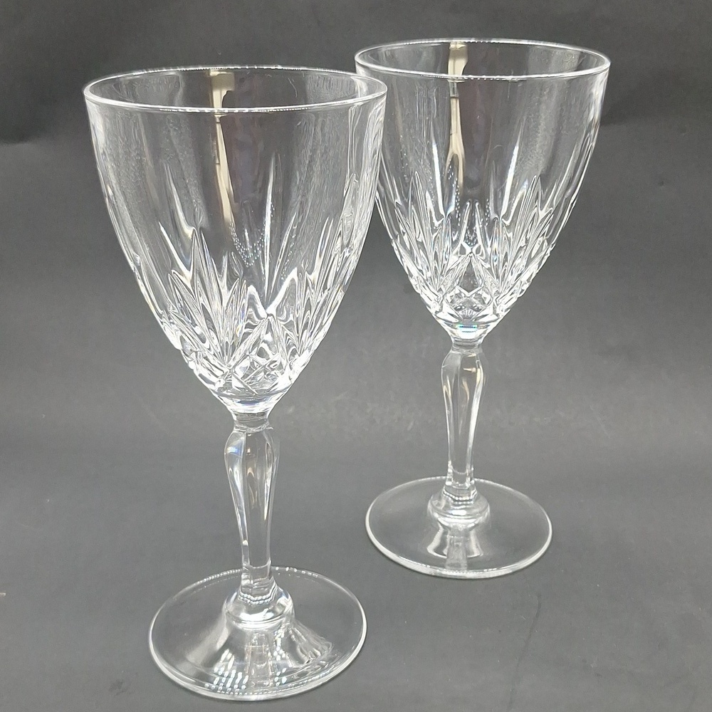Vintage Derwent Crystal Sherry Wine Glasses High Quality Set Of 2